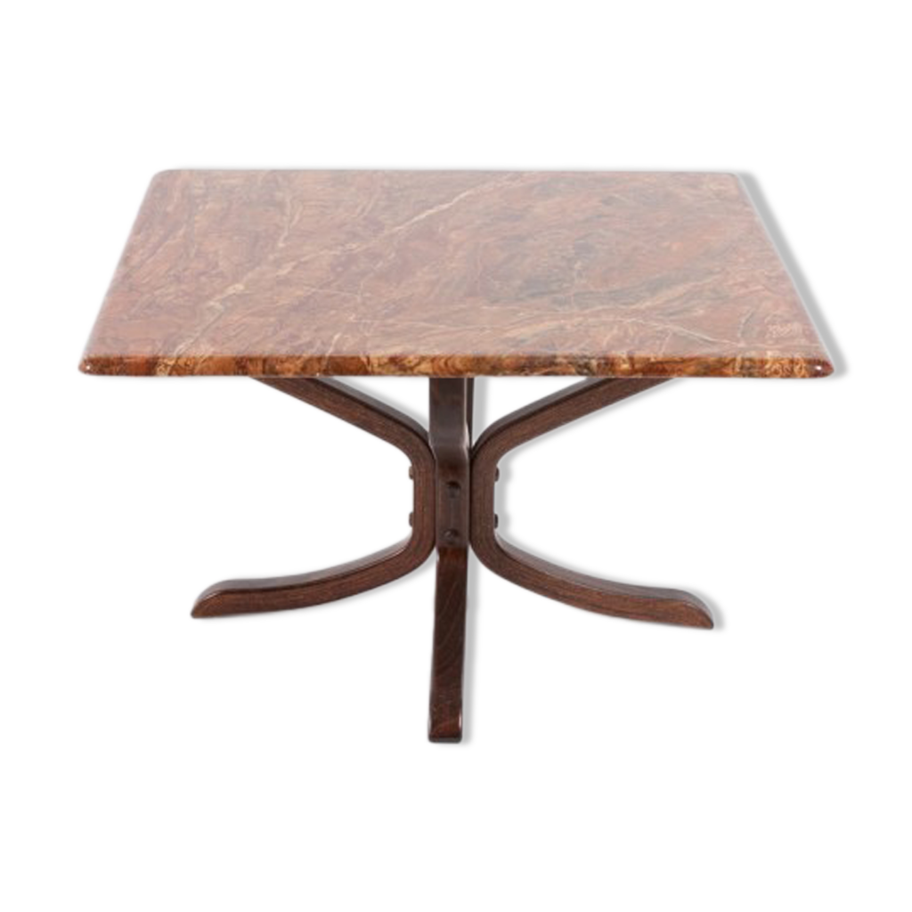 Table basse années 1970 par Sigurd Russell pour Vatne Mobler Selency