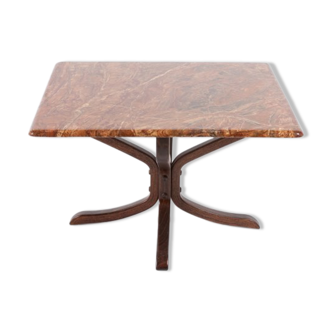 Table basse années 1970 par Sigurd Russell pour Vatne Mobler