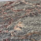 Vintage green and red marble coffee table