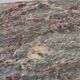 Vintage green and red marble coffee table