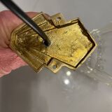 Murano Glass Brass Sconces Set of 2 1960’s