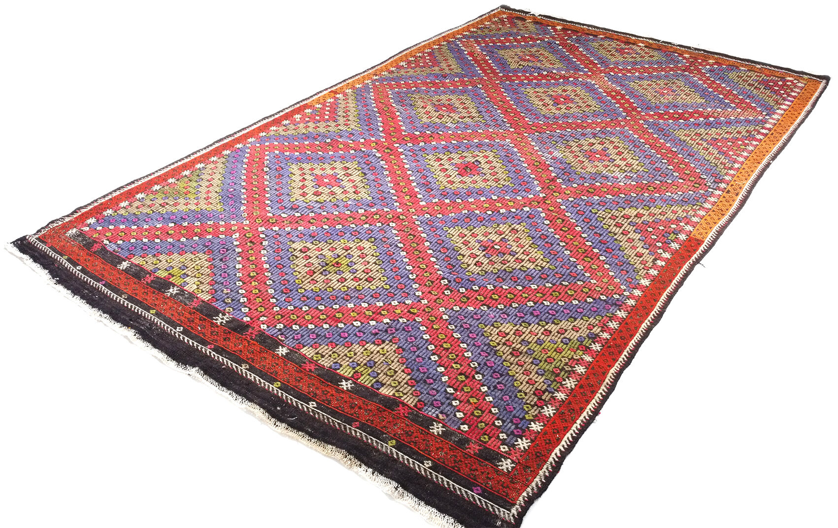 Anatolian handmade kilim rug 340 cm x 205 cm