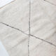 Moroccan Berber carpet Beni ouarain ecru with black diamonds engraved 295x198cm