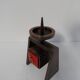 Bougeoir vintage en bronze 1960