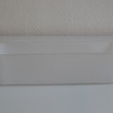 Modernist vase or centerpiece in white glass