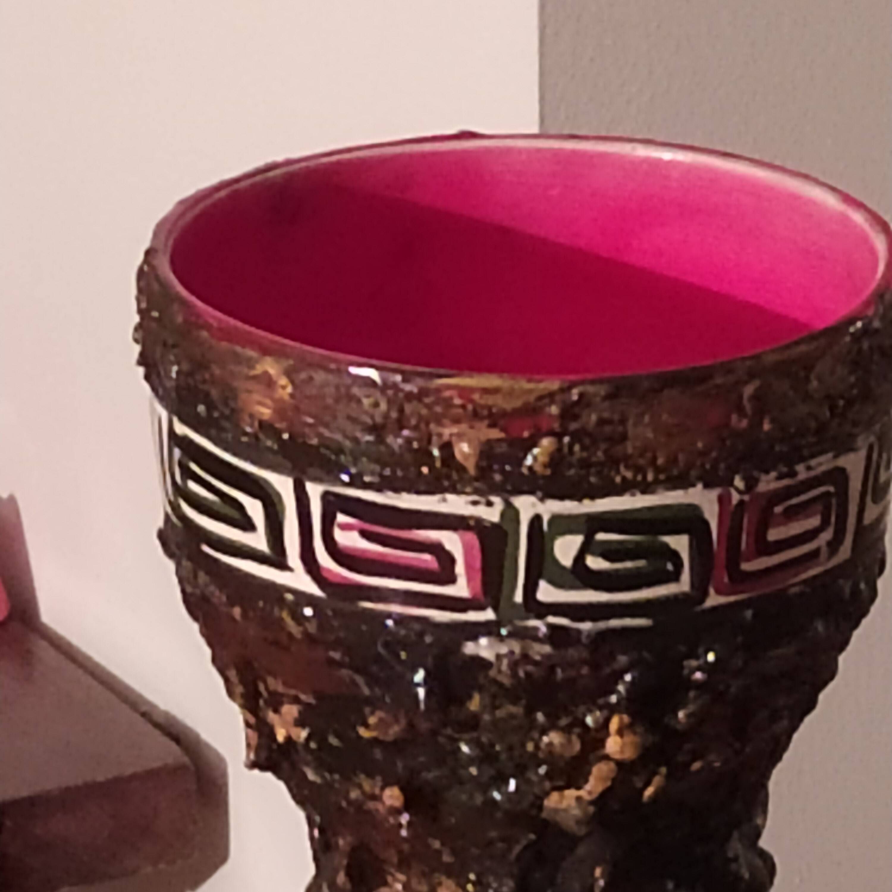 Vintage lava and ceramic vase from the 50s/60s