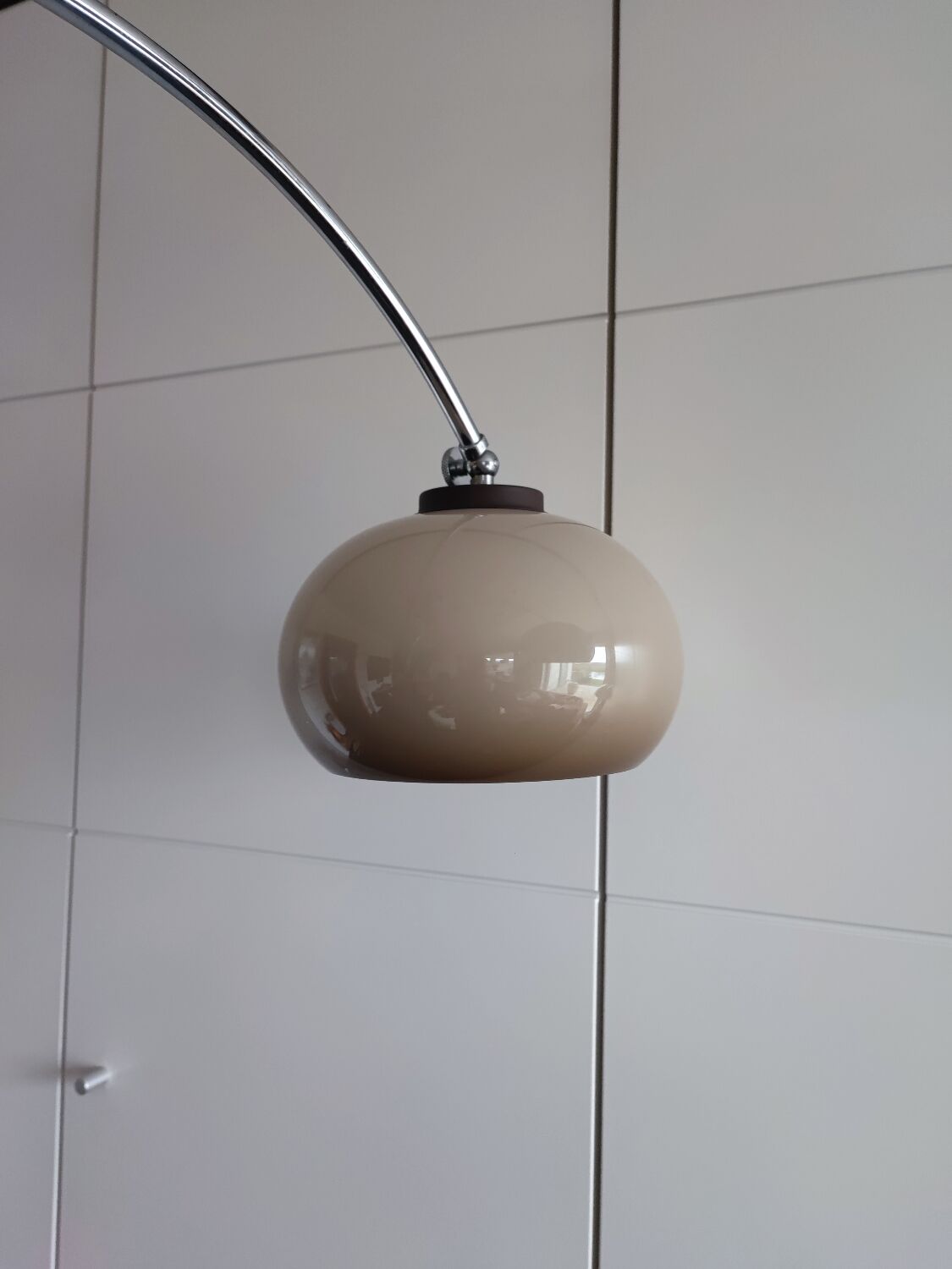 Dijkstra floor lamp chrome and plastic