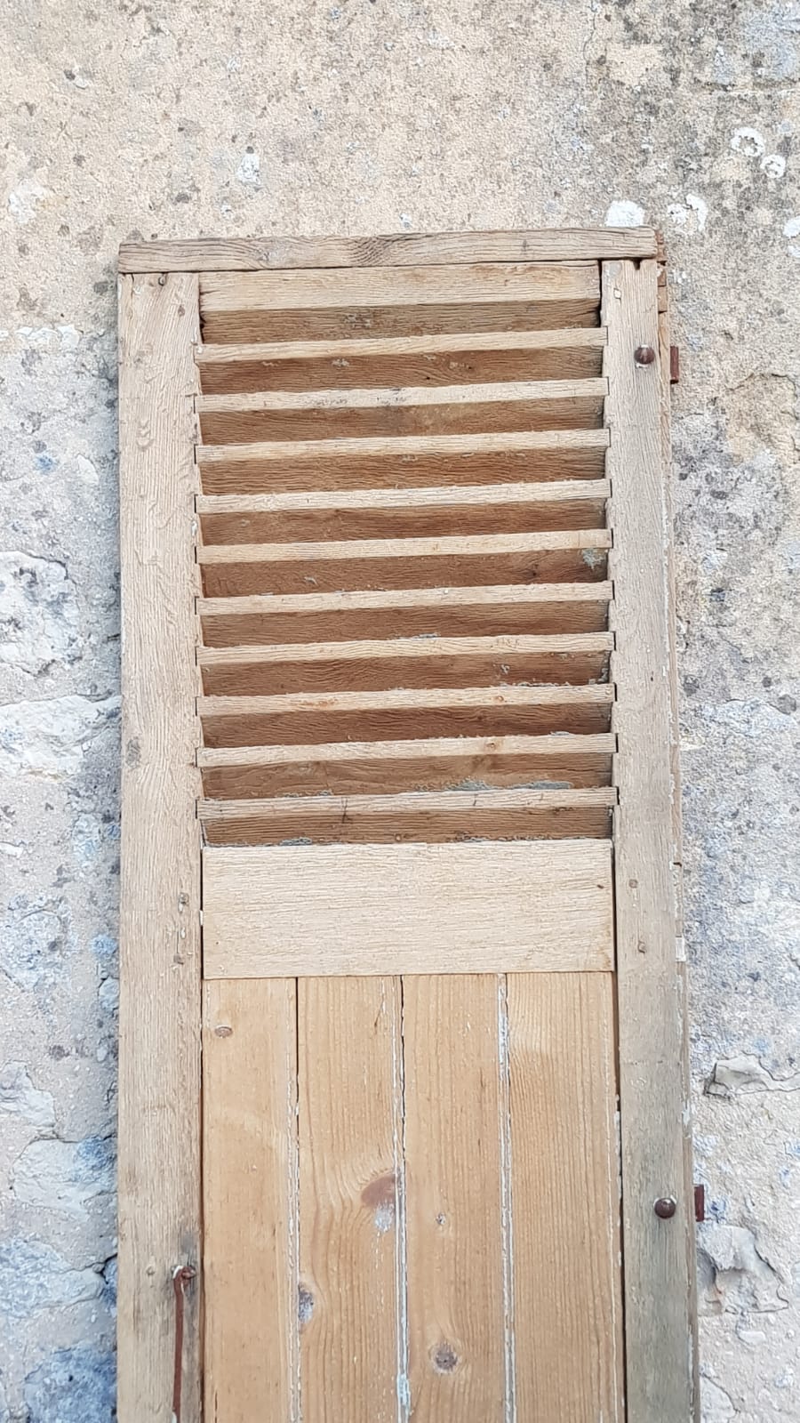 Pair of old wooden shutters