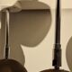 3 adjustable Hoffmeister pendant lamps, 1960s