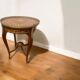 Pair of Louis XV style side tables carved in beech and bronze, handcrafted