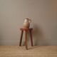 Stoneware pitcher vase with handle Scandinavian country decoration handcrafted vintage ceramic