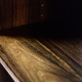 Vintage Mid-Century Danish Modern Rosewood Bookcase with Bar by Erik Brouer for Brouer Møbelfabrik,