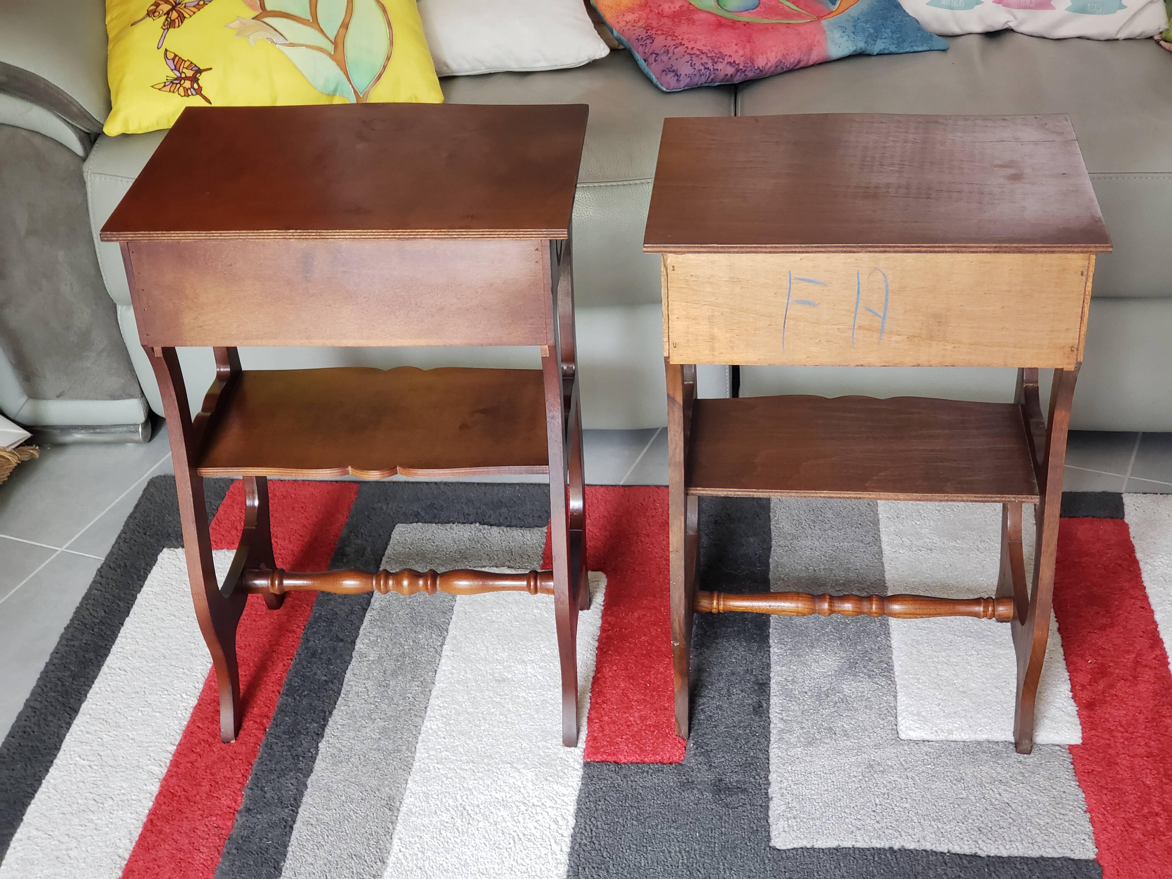 Pair of art deco bedside tables