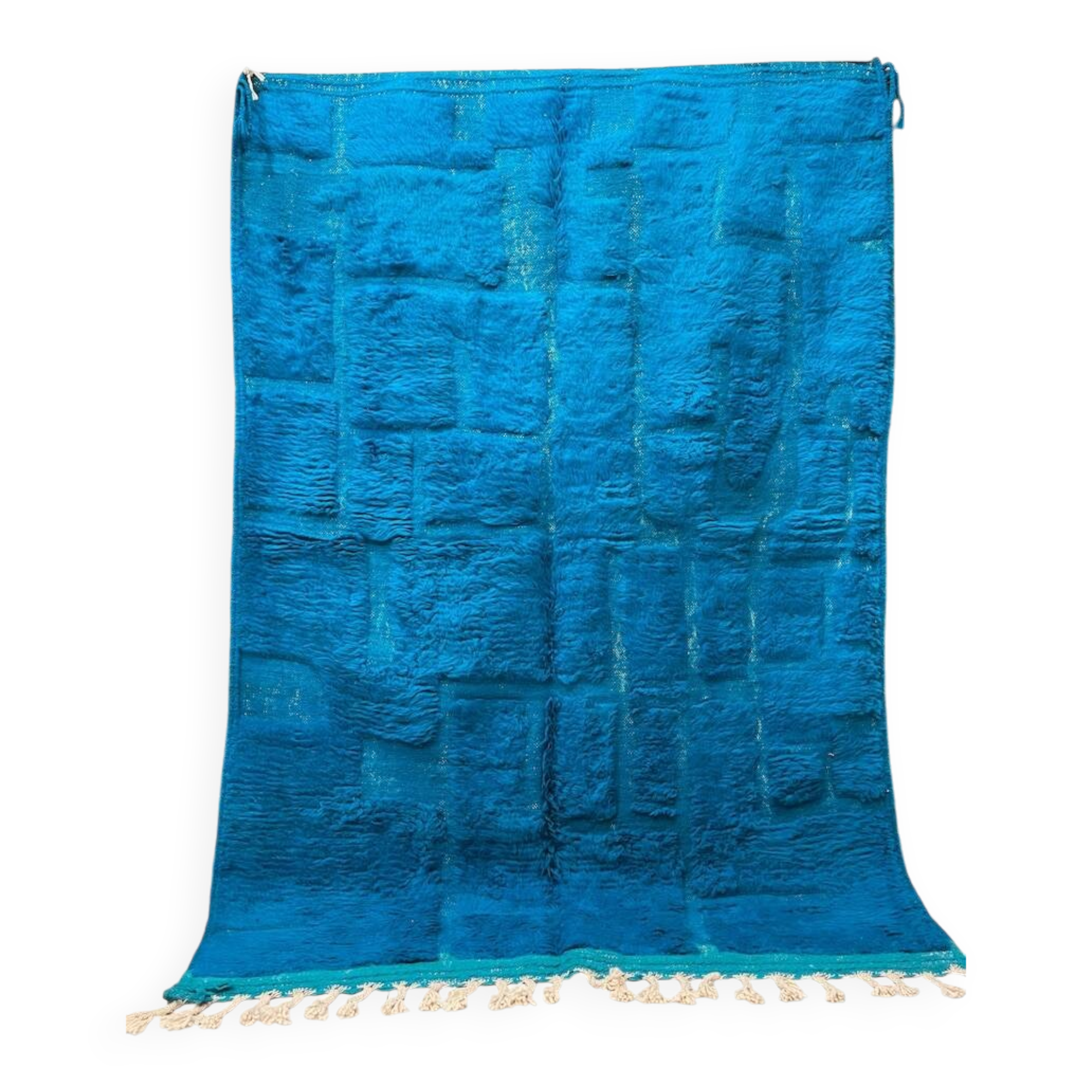 Handmade blue Moroccan rug 200cm x 300cm