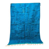 Tapis marocain bleu artisanal 200cmx300cm