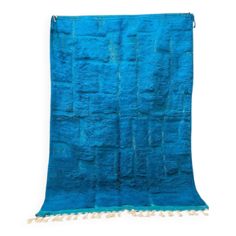 Handmade blue Moroccan rug 200cm x 300cm