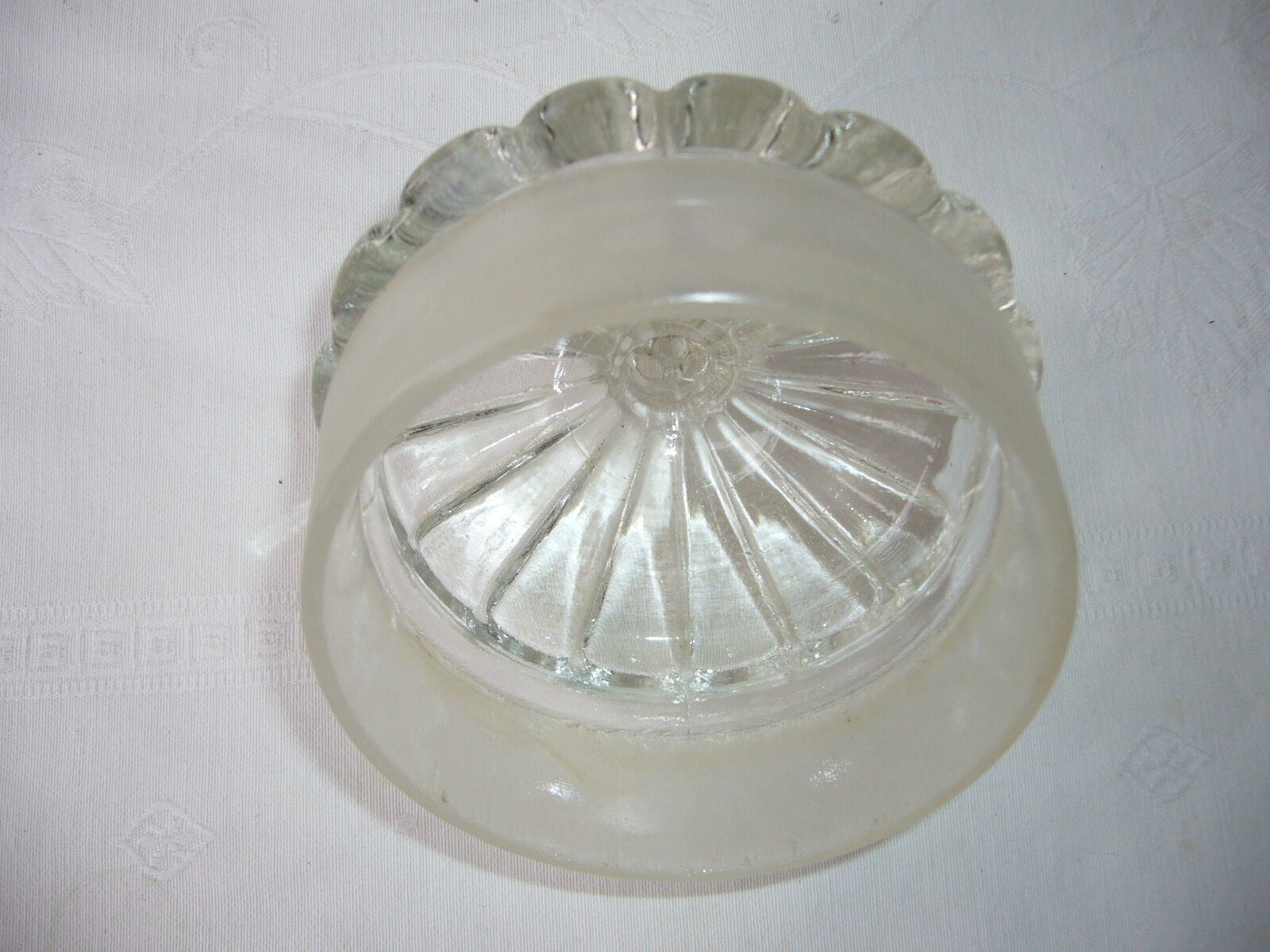 Old glass jar candy jar