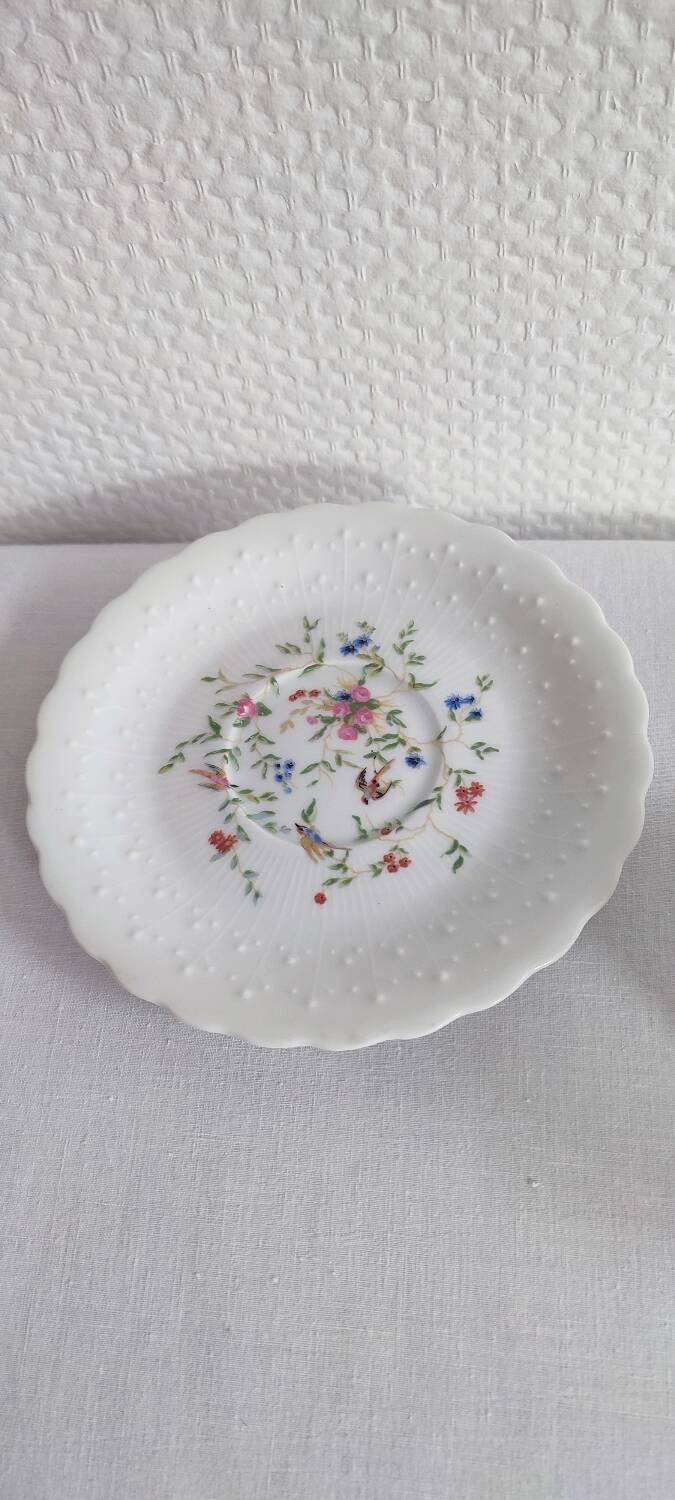 Limoges porcelain cup and saucer Georges Boyer
