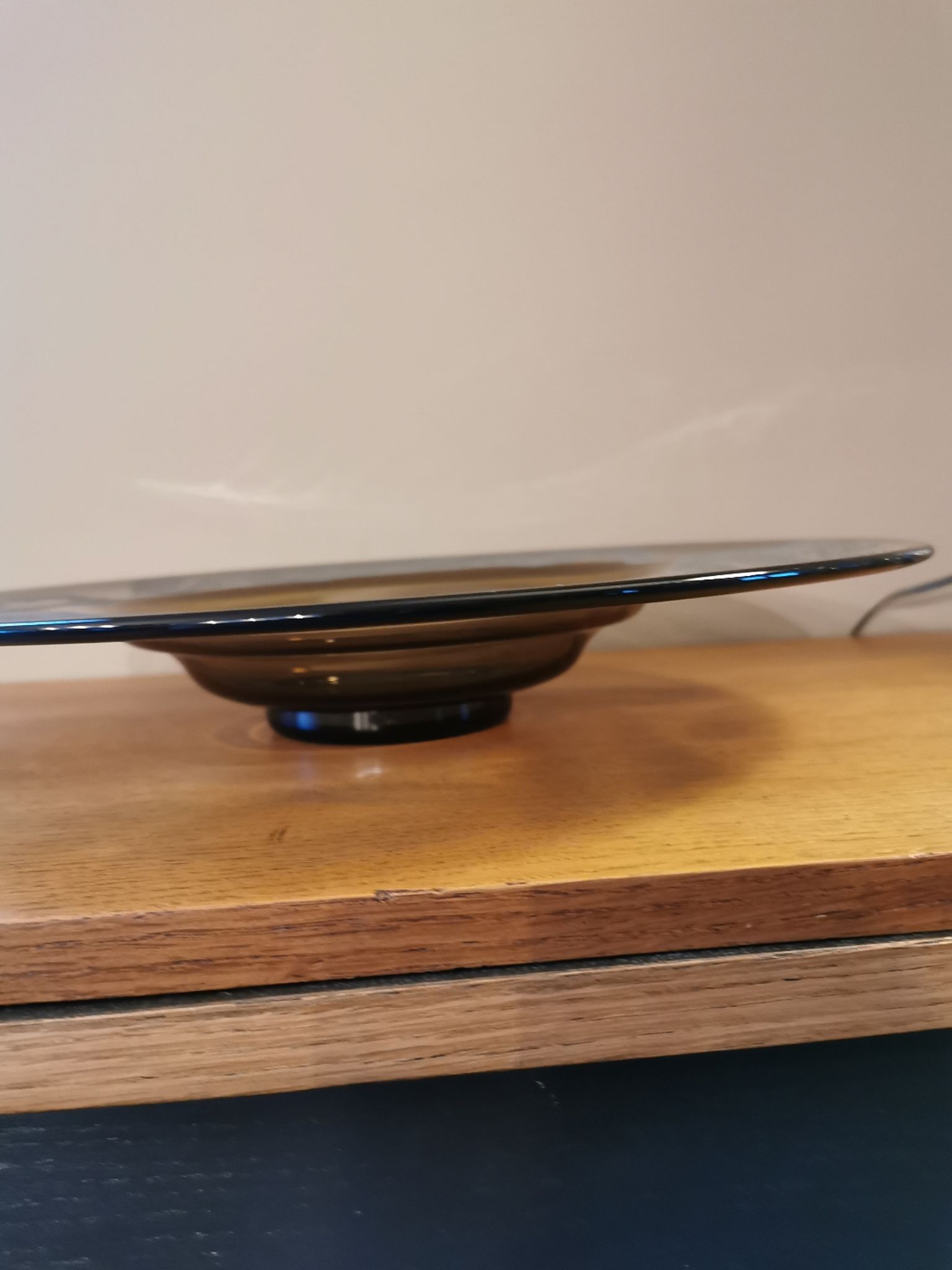 Coupe en verre art déco signée N Collet France