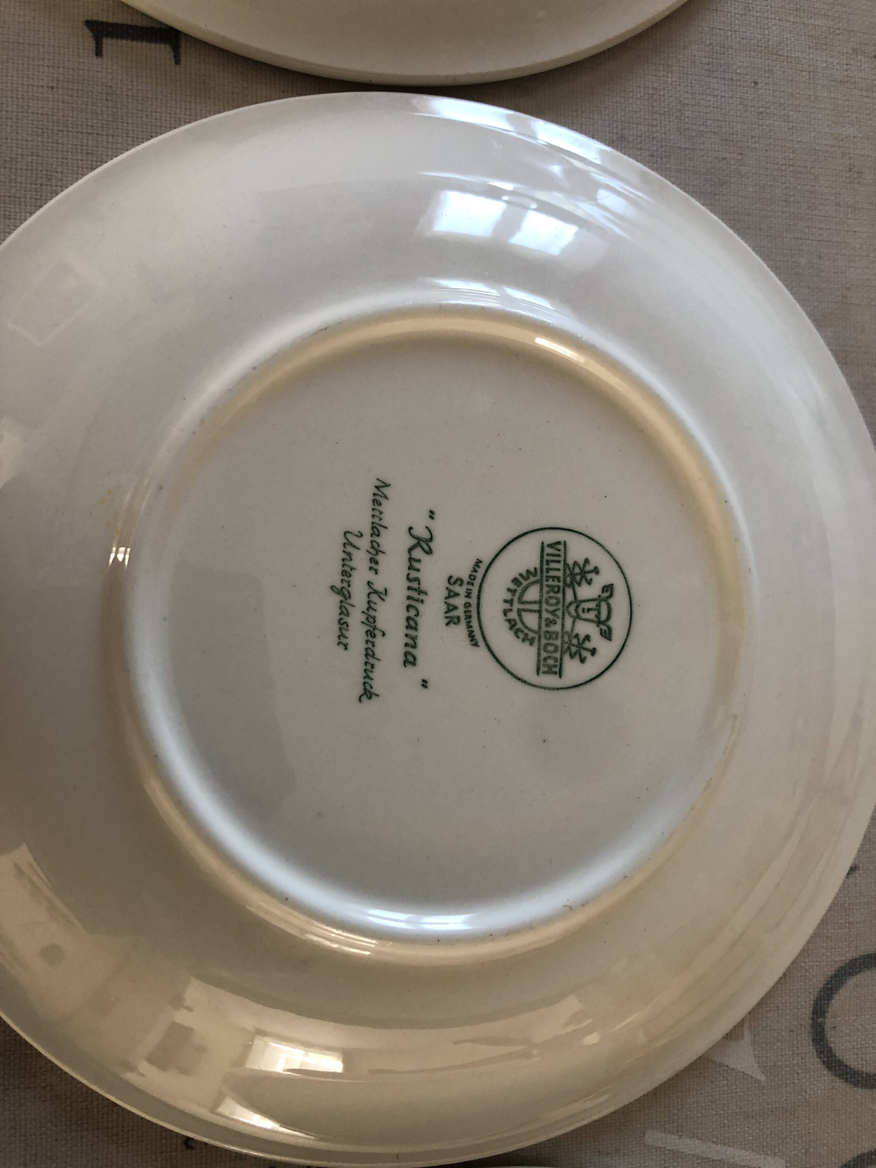 Villeroy and Boch dessert plates