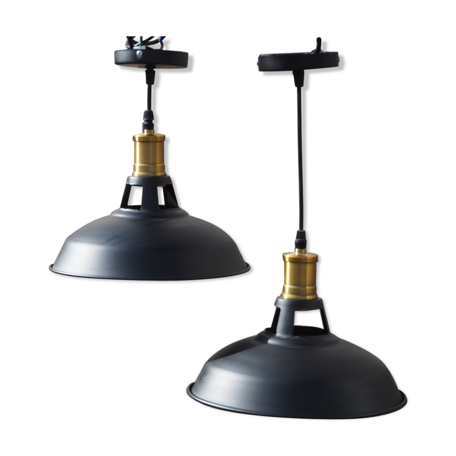 Pair of contemporary hanging Industrial style light