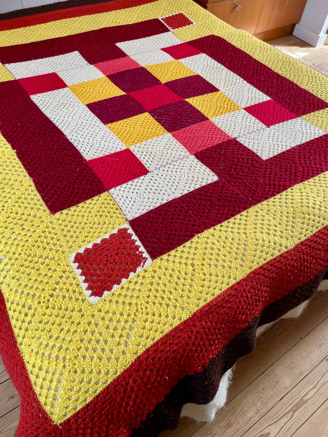 Crochet bedspread