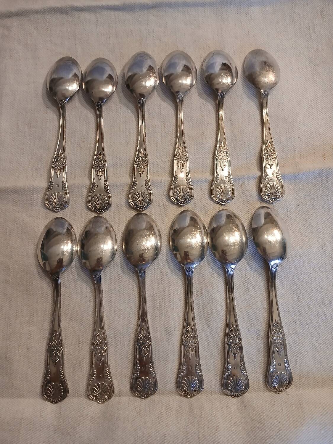 Antique flatware set for 51 place settings