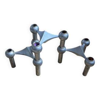Stoff Nagel candle holder trio