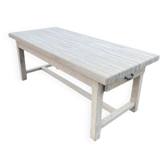 Solid oak farmhouse table