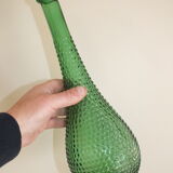 Empoli Italian glass bottle vase without cap