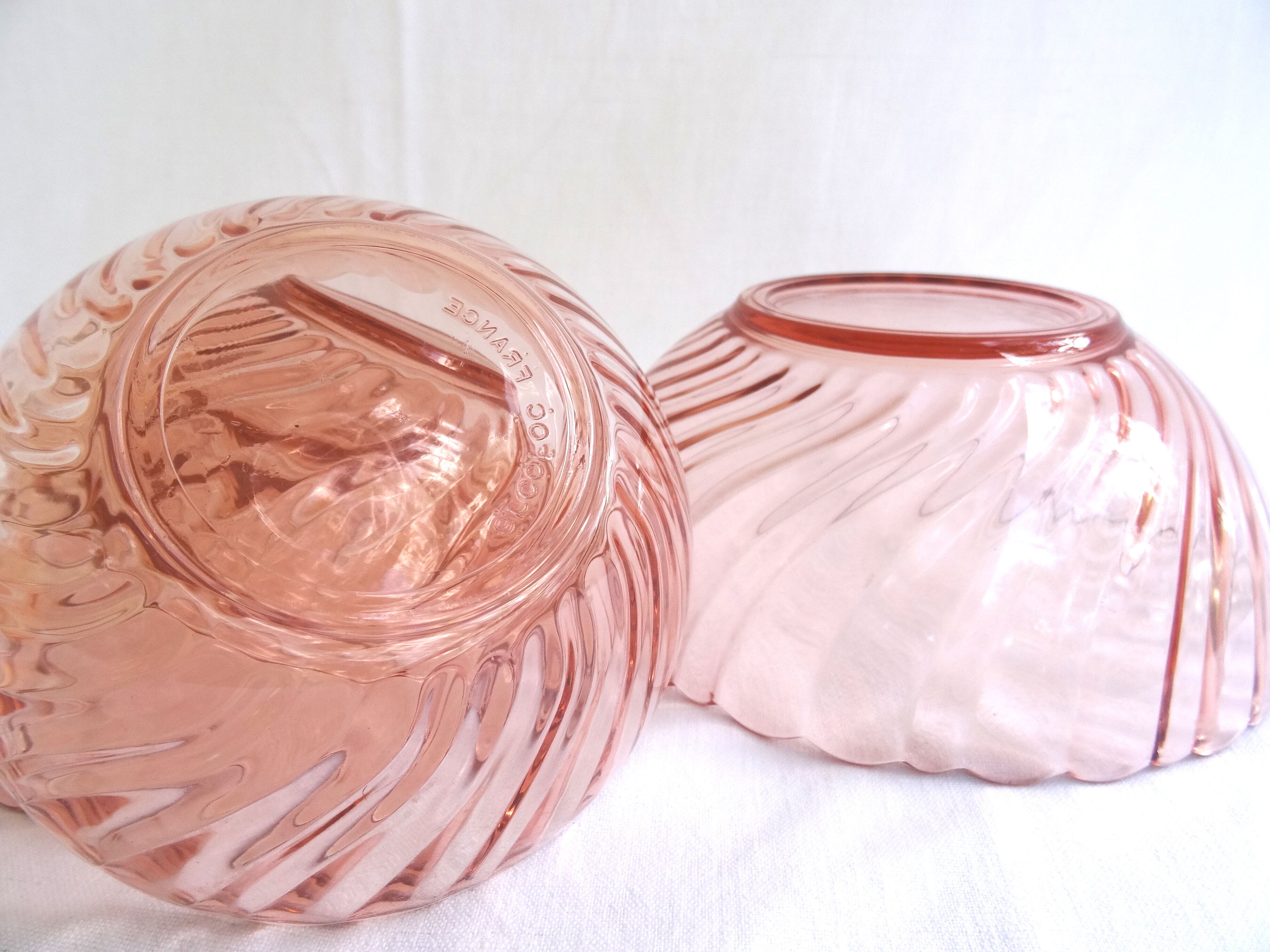 Saladier & 4 rosaline bowls