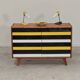 U453 yellow 8-drawer wooden sideboard by Jiri Jiroutek for Interier Praha 1960