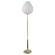 Modern mid-century brass trumpet-shaped floor lamp, Sweden, 1960s.