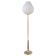 Modern mid-century brass trumpet-shaped floor lamp, Sweden, 1960s.