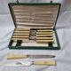 12 bakelite meat knives, 1970