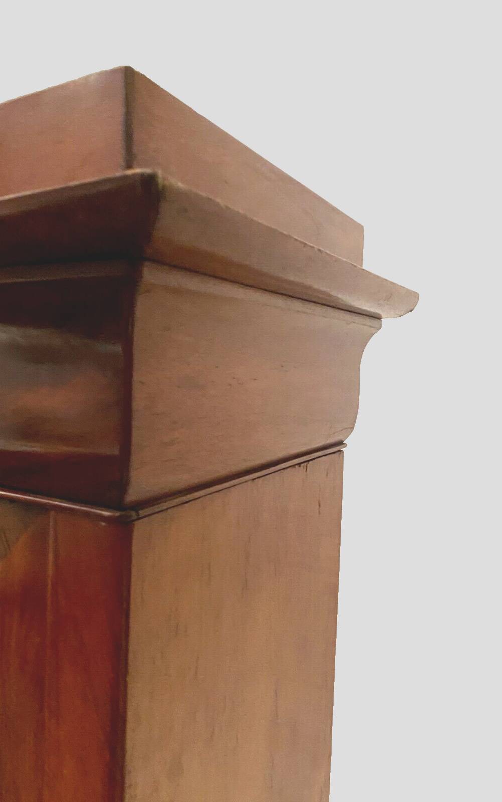 Louis Philippe display case in mahogany and mahogany veneer 19th century