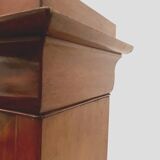 Louis Philippe display case in mahogany and mahogany veneer 19th century
