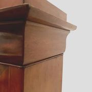 Louis Philippe display case in mahogany and mahogany veneer 19th century