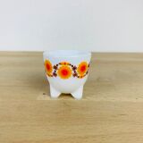 Poppy orange flowers 70's Arcopal opaline