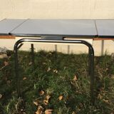 White vintage formica table 60s