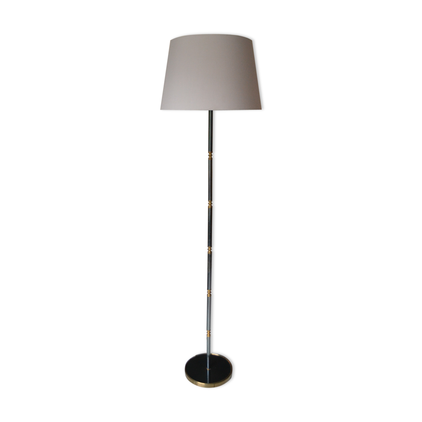 Lampadaire vintage années 50/60 Lunel en laiton et cuivre