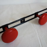 Vintage metal wall coat rack