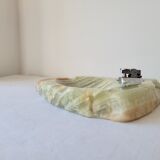 Ashtray and lighter in onyx