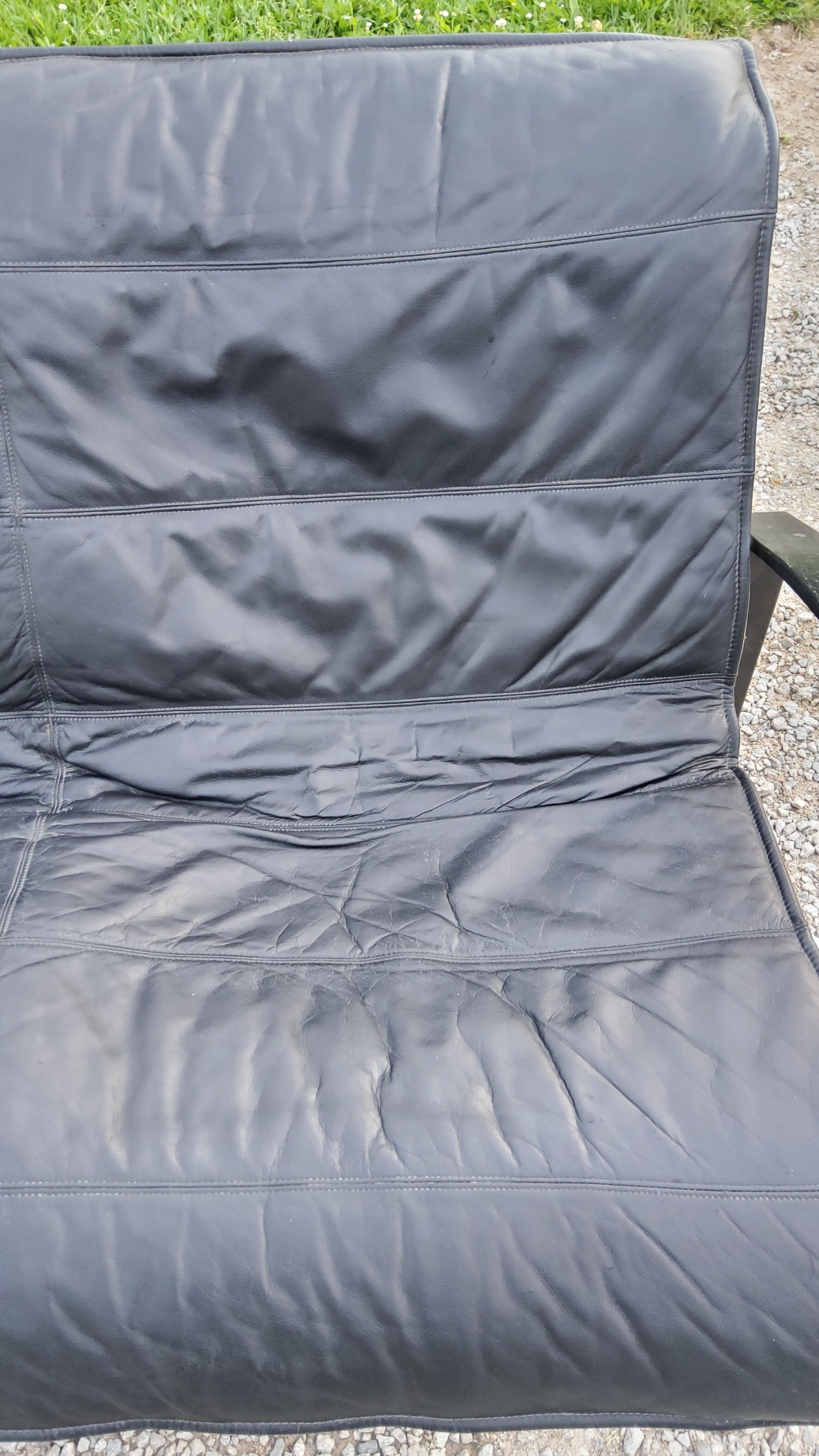 Pair of Scandinavian leather sofas from Tord Björklund