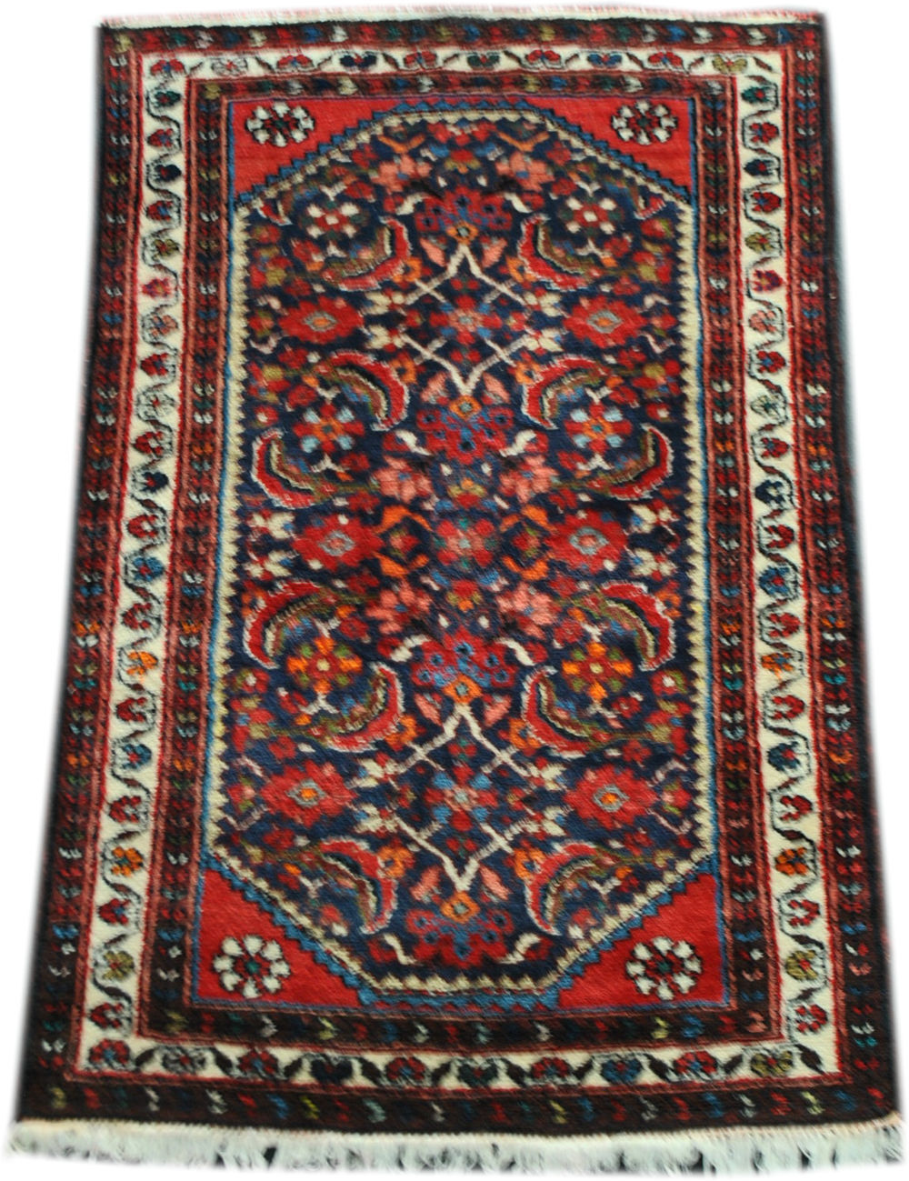 Tapis persan authentique de milieu XXème taille 92 x 128 cm