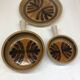 Set of three ceramic dishes from Pornic