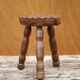 Vintage stool, small wooden stool, tripod stool, plant holder, interior decoration, stool