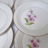 6 assiettes plates Gien Chevreuse