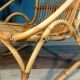 Fauteuil coque rotin 1960