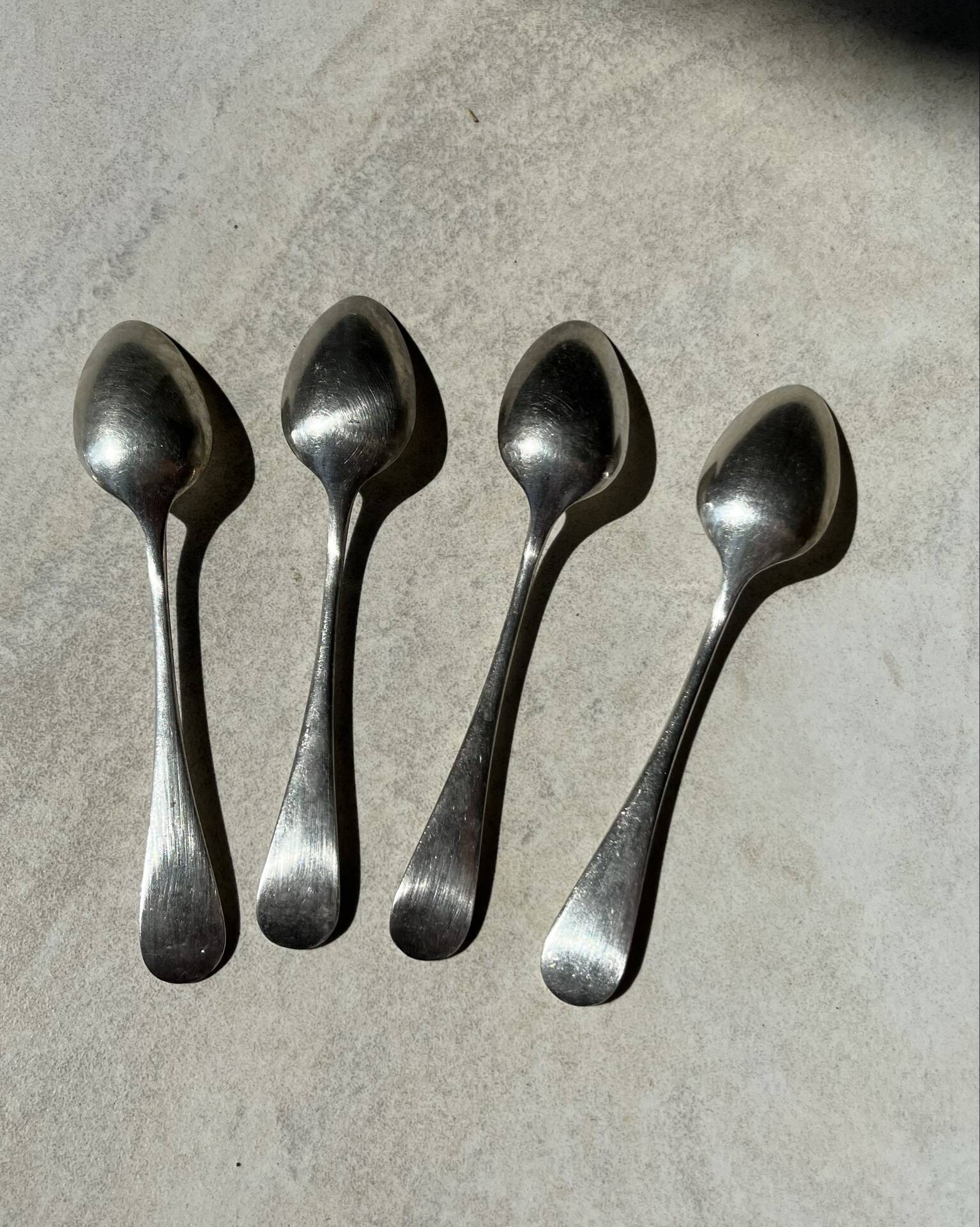 Lot 4 Cuillères argent